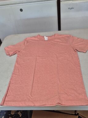Bella Canvas Heathered Coral Pink Crew Tee